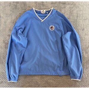 Ashworth Womens Blue Wind Water Resistant Pullover Golf Jacket M 2005 U.S. Open